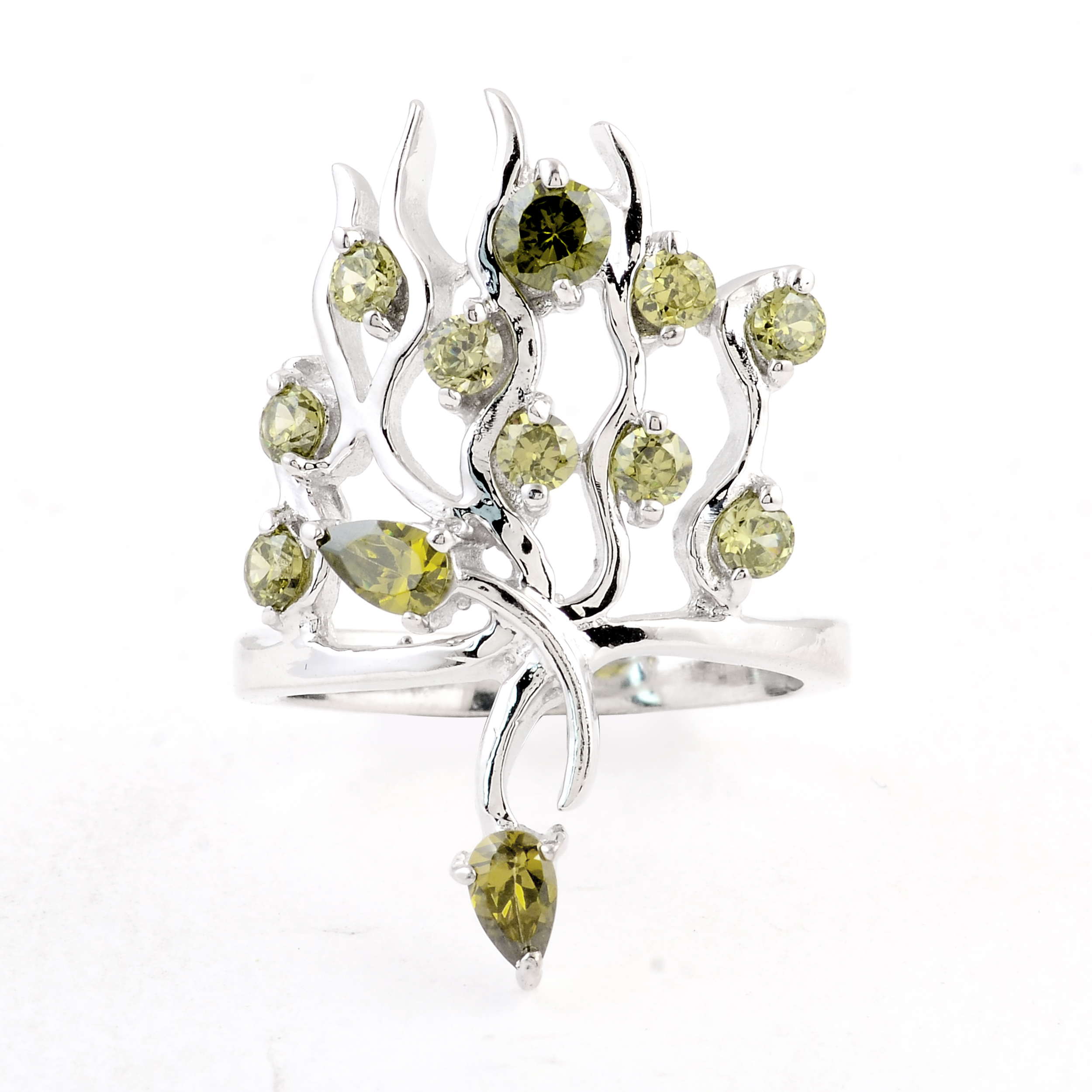 NO RESERVE 3.45 Ct Cubic Zirconia 925 Sterling Silver Ring