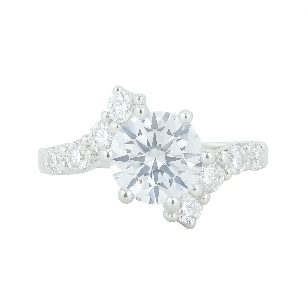 NO RESERVE 3.47 Ct Cubic Zirconia 925 Sterling Silver Ring