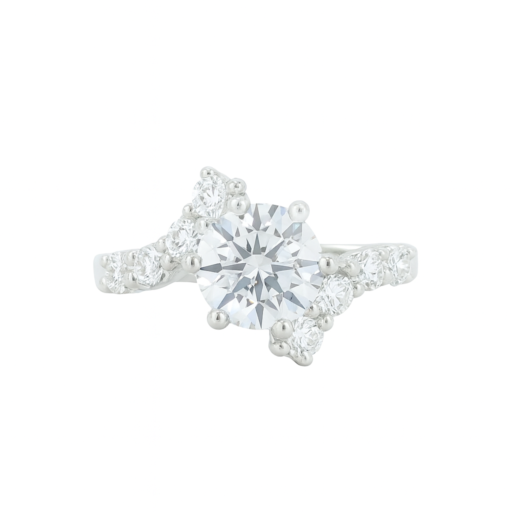 NO RESERVE 3.47 Ct Cubic Zirconia 925 Sterling Silver Ring