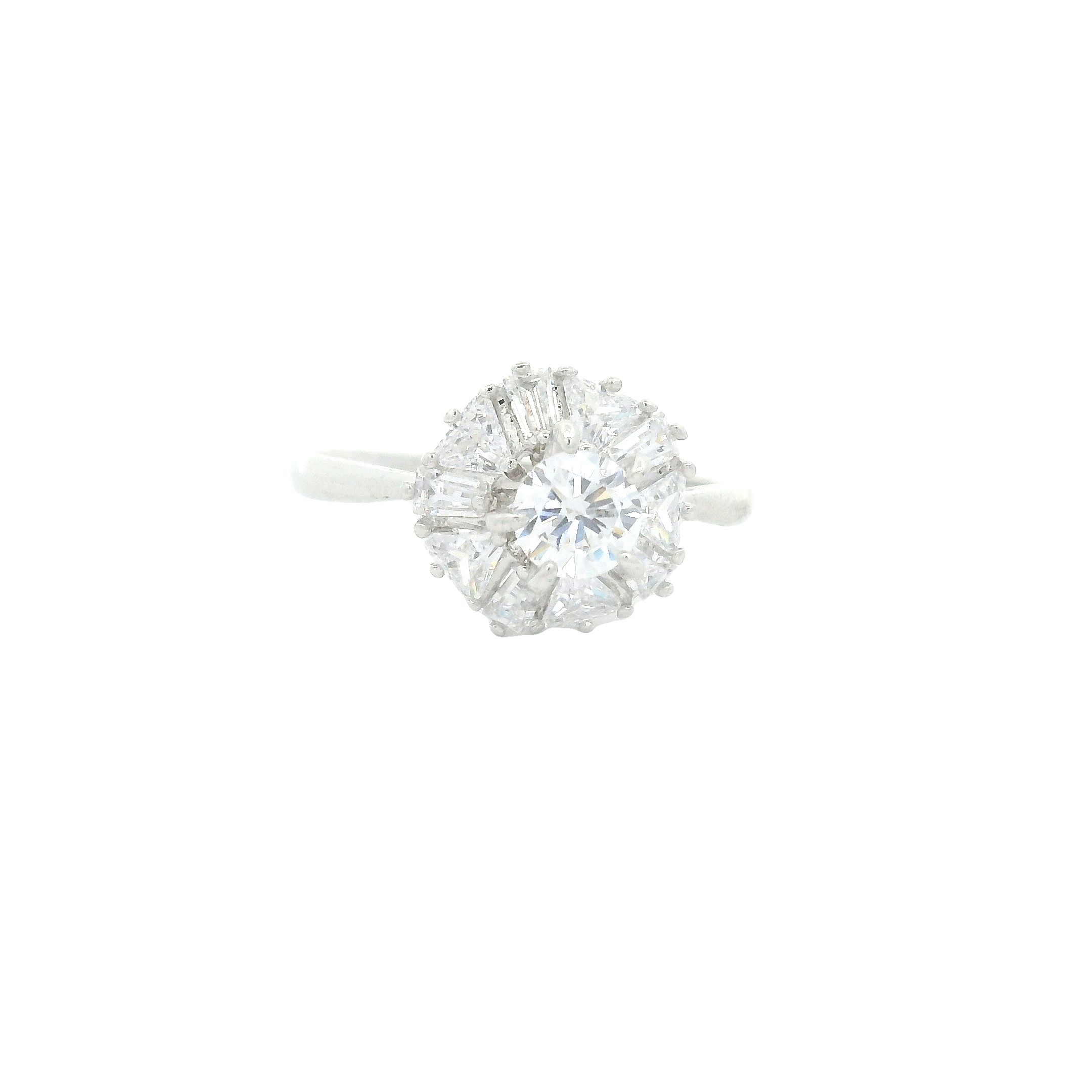 NO RESERVE 3.50 Ct Cubic Zirconia 925 Sterling Silver Ring