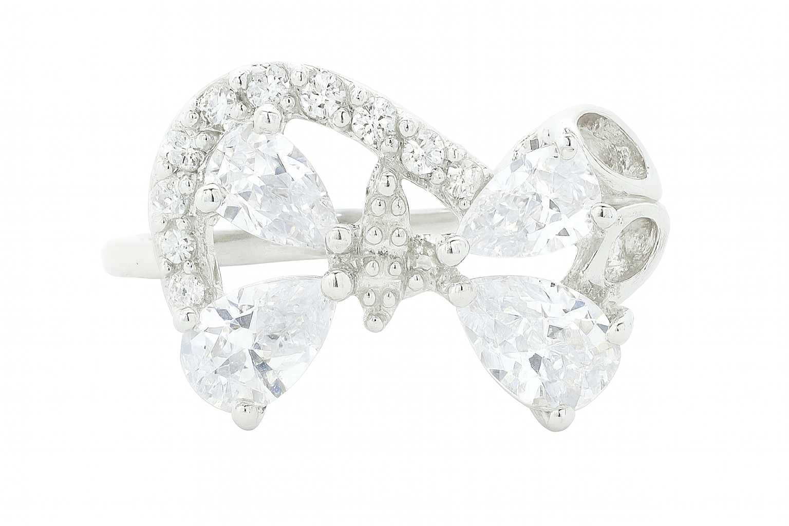 NO RESERVE 3.55 Ct Cubic Zirconia 925 Sterling Silver Ring