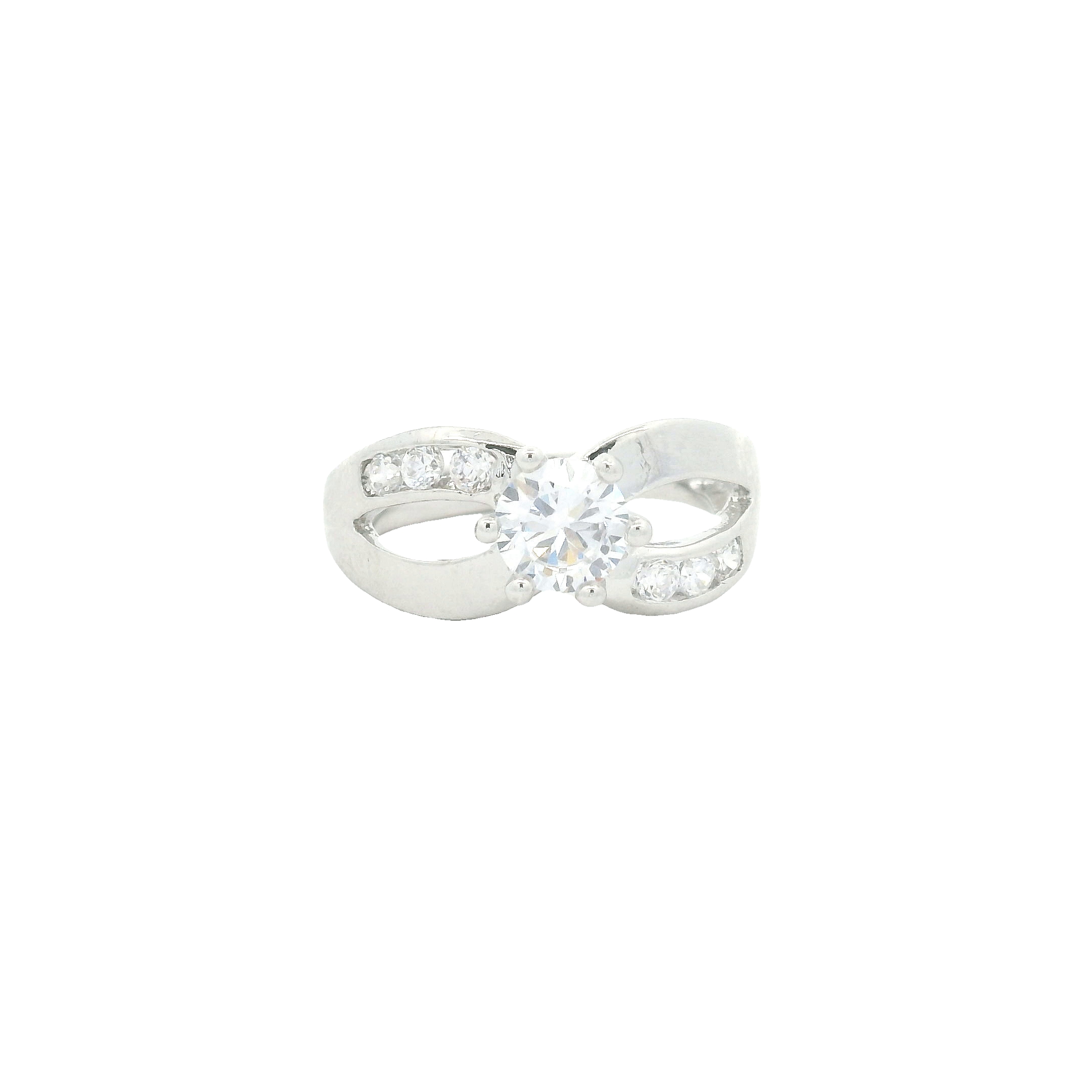 NO RESERVE 3.65 Ct Cubic Zirconia 925 Sterling Silver Ring