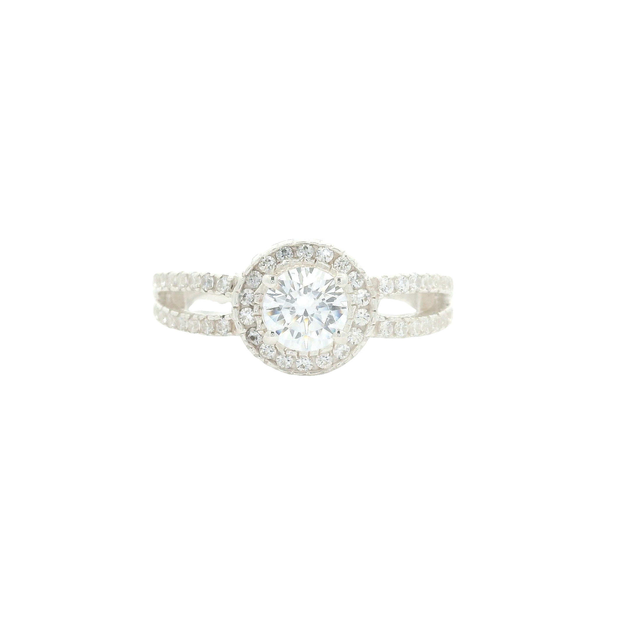 NO RESERVE 3.93 Ct Cubic Zirconia 925 Sterling Silver Ring