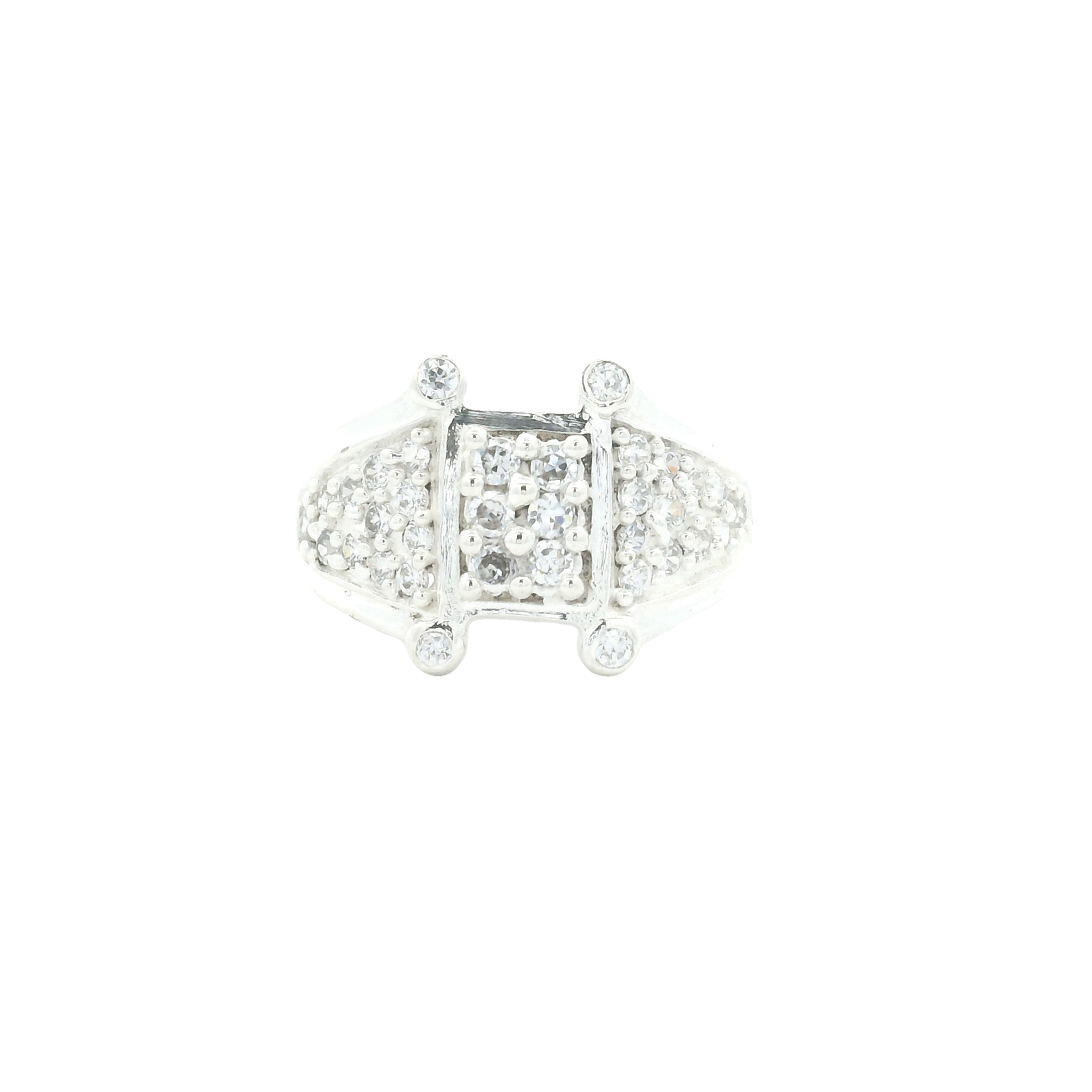 NO RESERVE 4.15 Ct Cubic Zirconia 925 Sterling Silver Ring