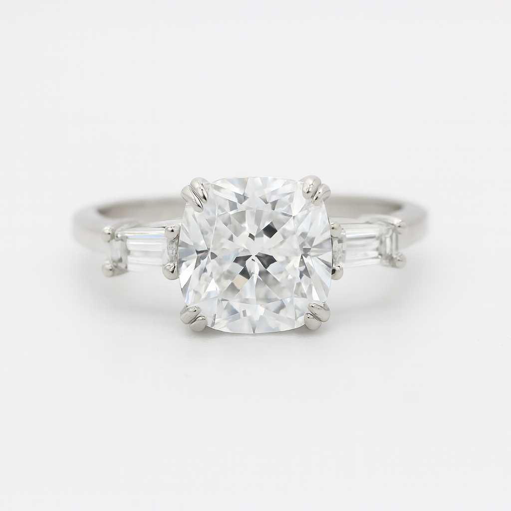 NO RESERVE 4.17 Ct Cubic Zirconia 925 Sterling Silver Ring