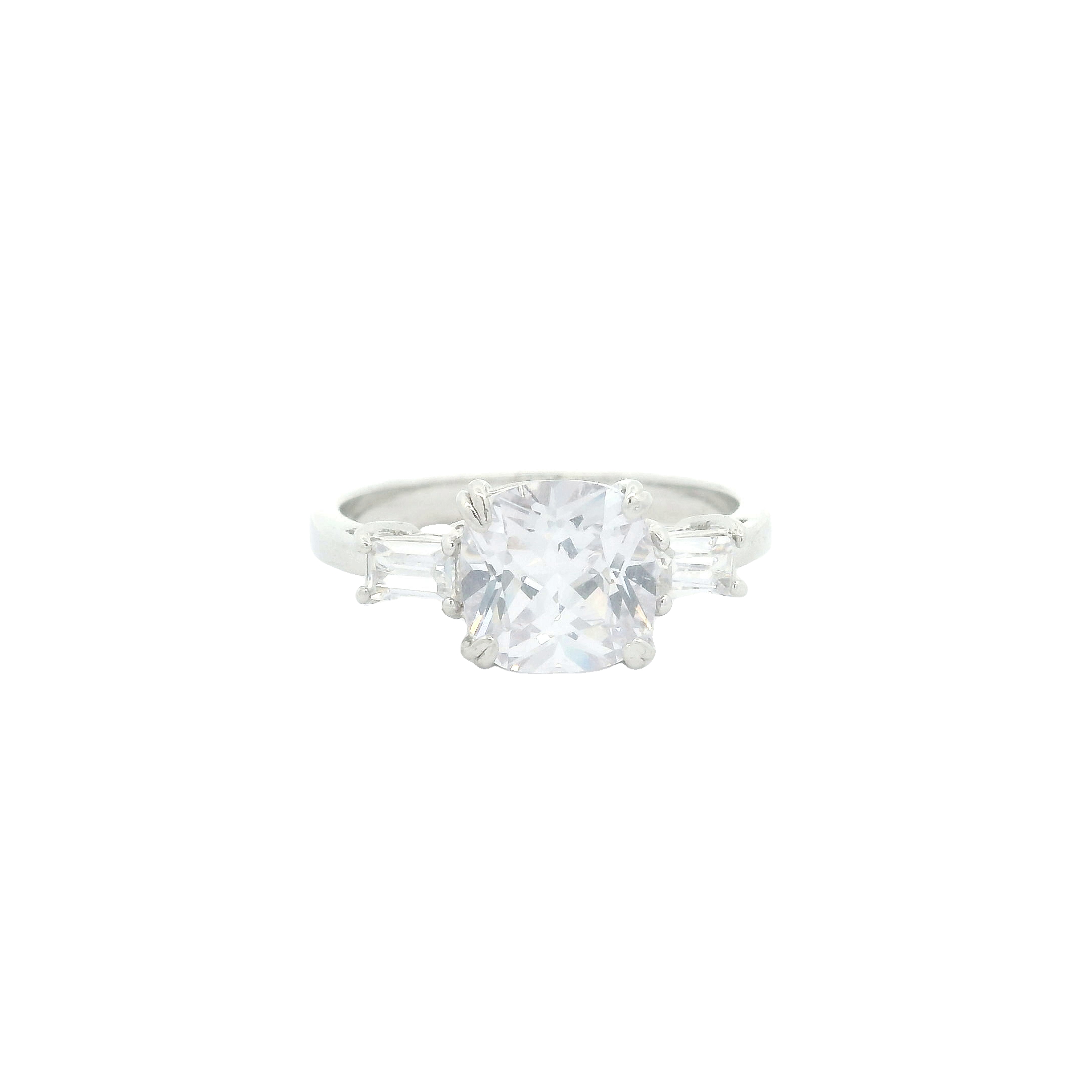 NO RESERVE 4.17 Ct Cubic Zirconia 925 Sterling Silver Ring