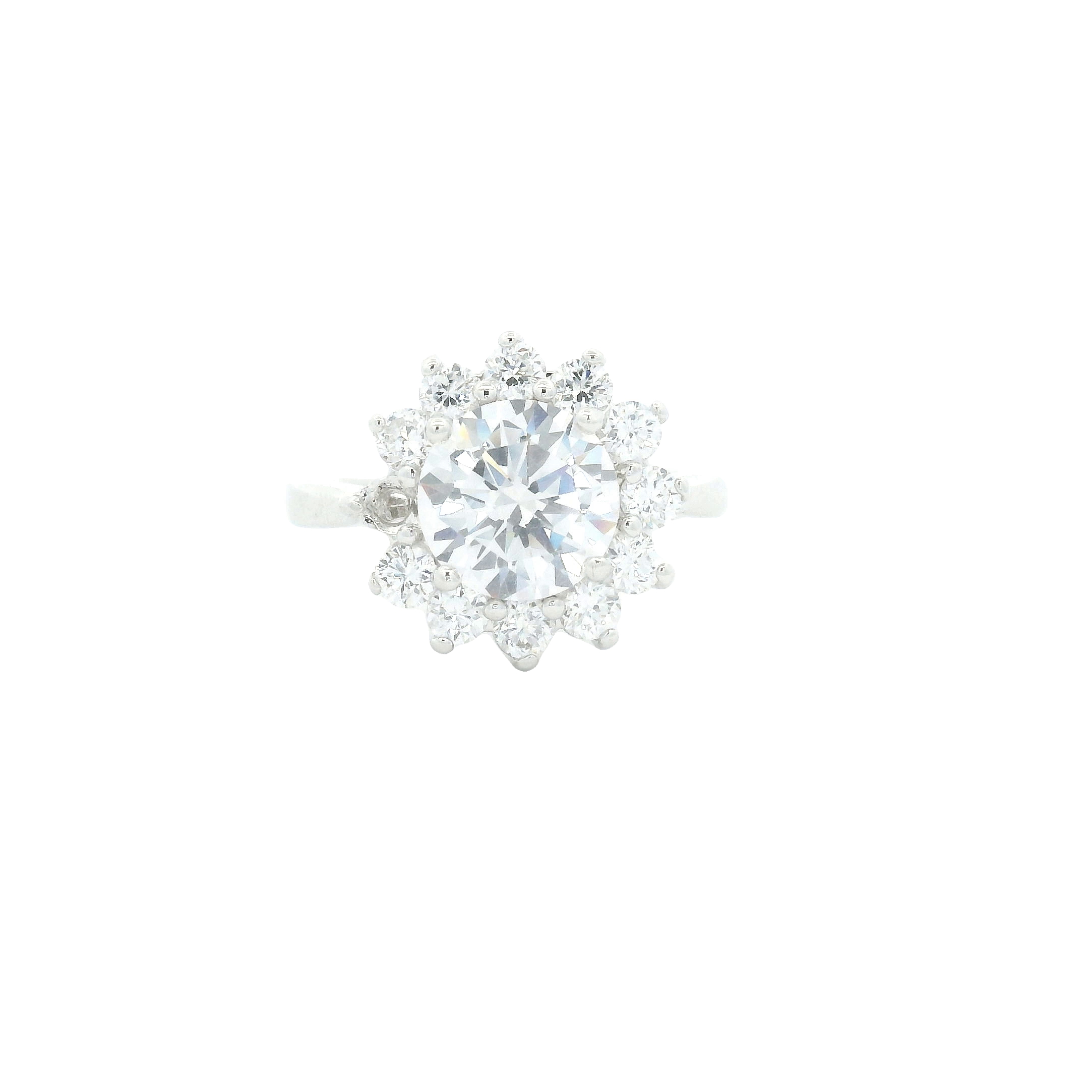 NO RESERVE 4.22 Ct Cubic Zirconia 925 Sterling Silver Ring