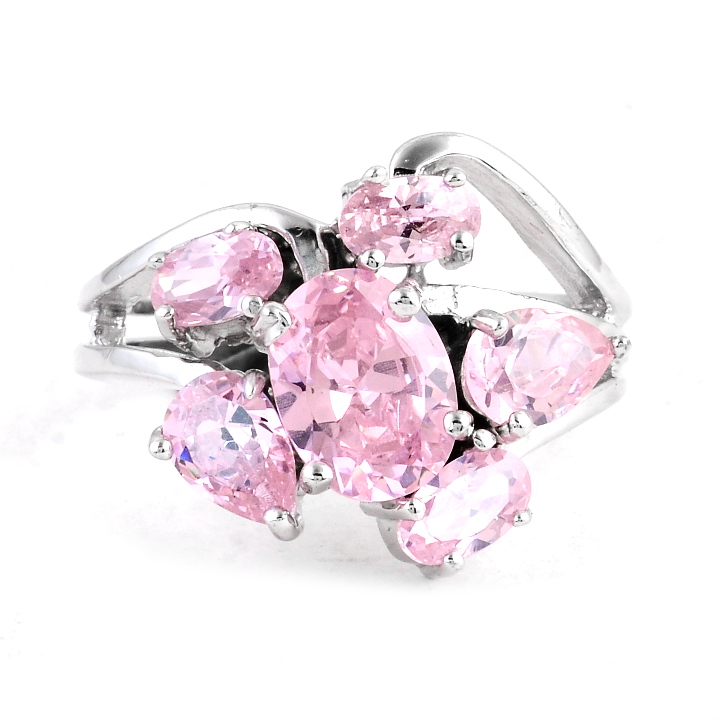 NO RESERVE 4.64 Ct Cubic Zirconia 925 Sterling Silver Ring