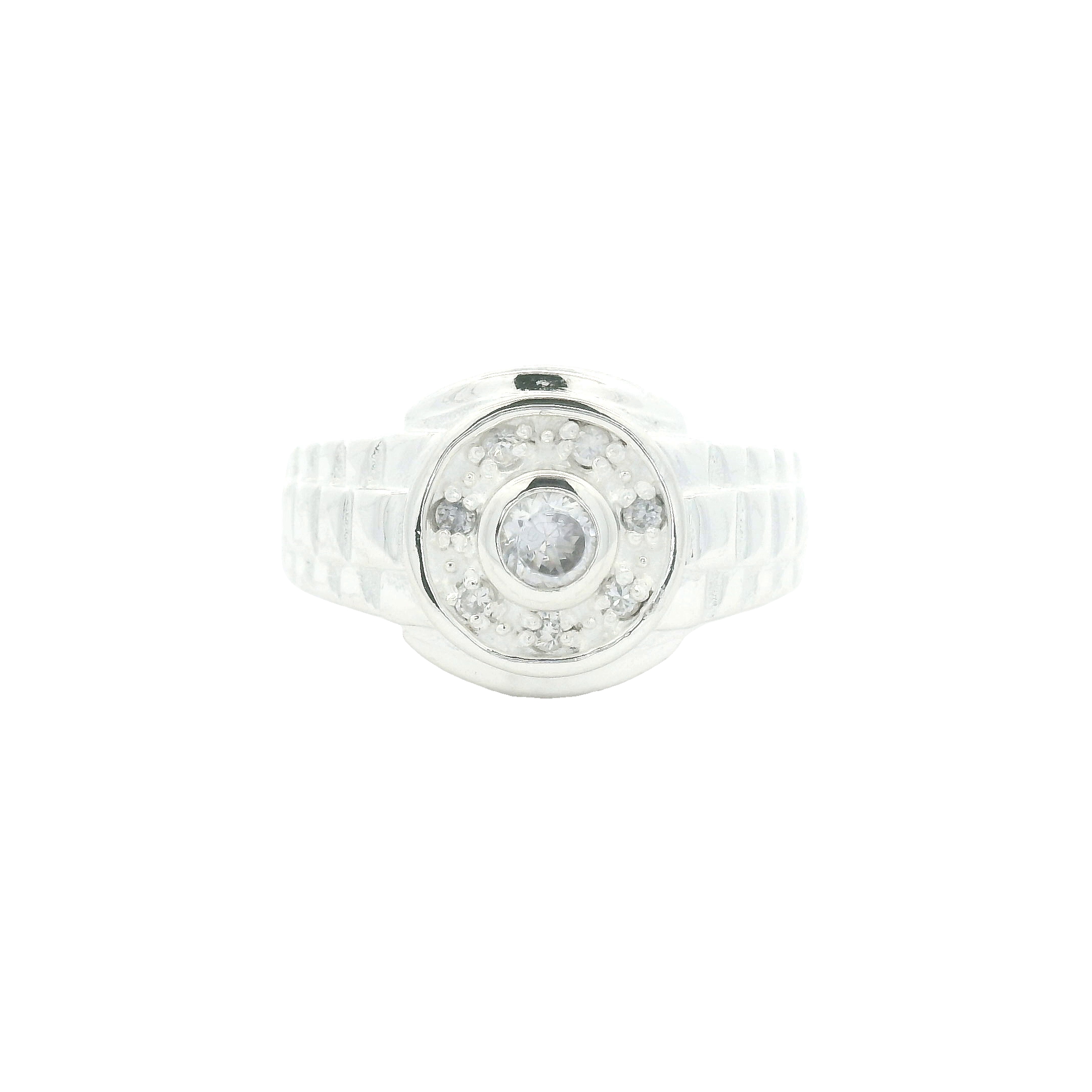 NO RESERVE 4.86 Ct Cubic Zirconia 925 Sterling Silver Ring