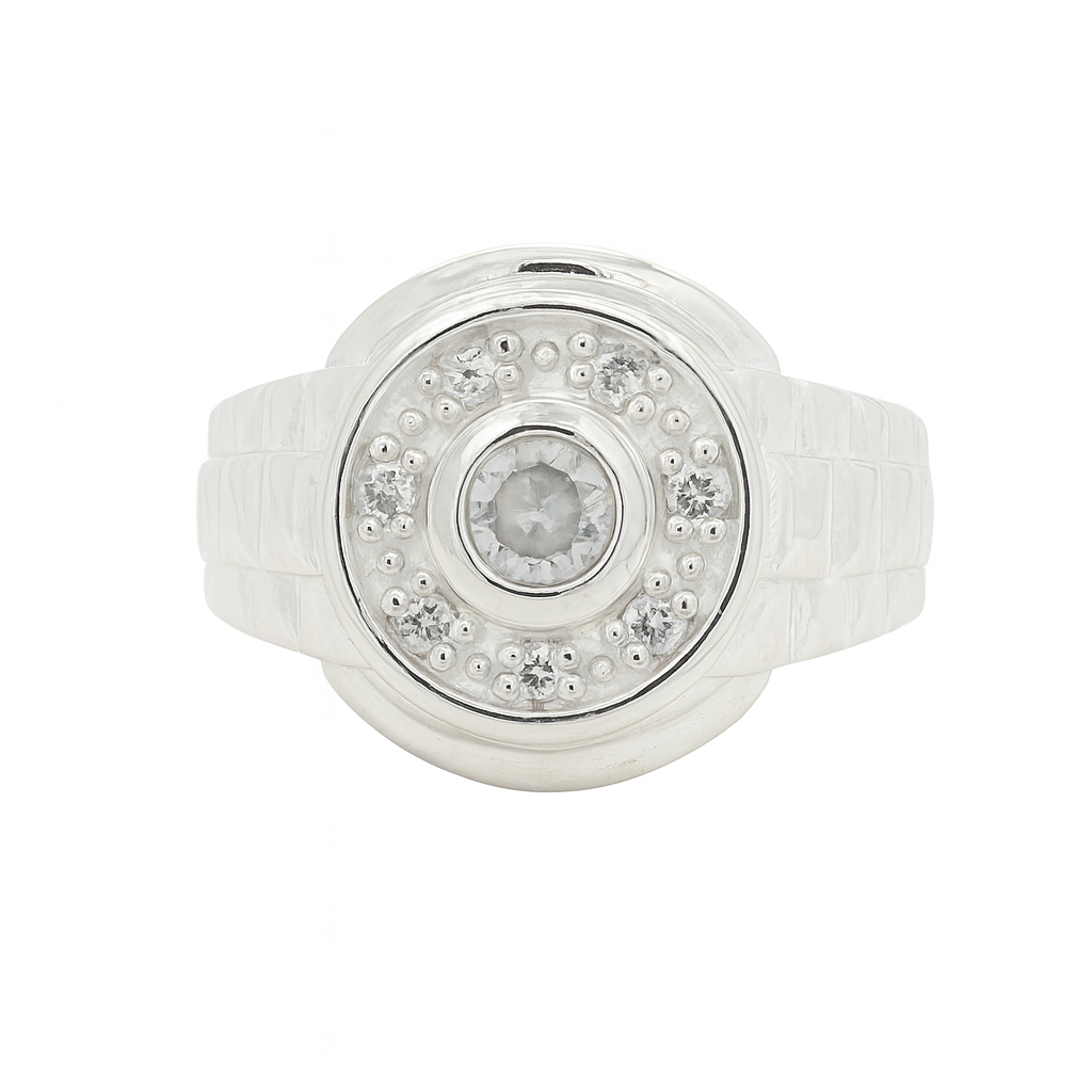 NO RESERVE 4.86 Ct Cubic Zirconia 925 Sterling Silver Ring