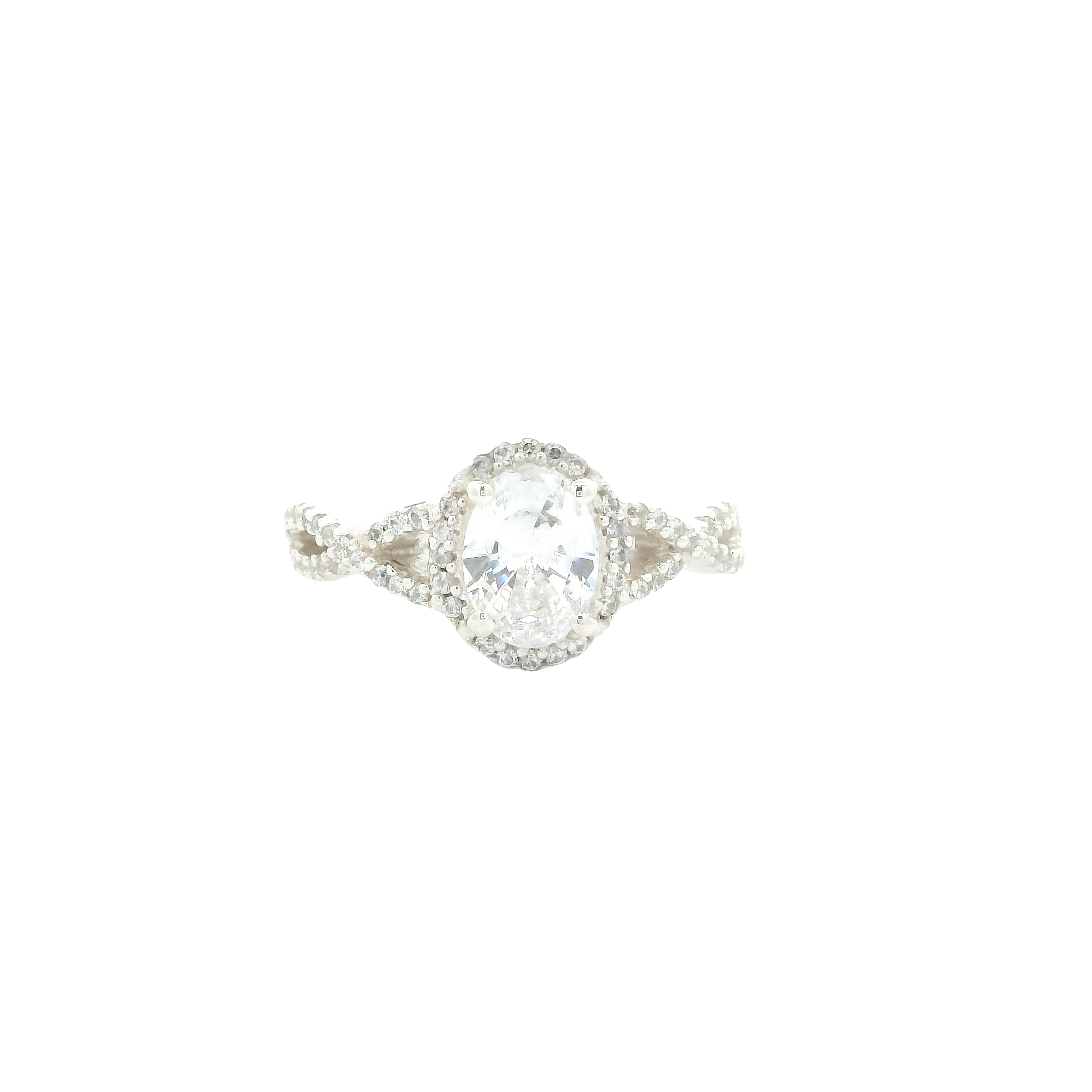 NO RESERVE 5.93 Ct Cubic Zirconia 925 Sterling Silver Ring