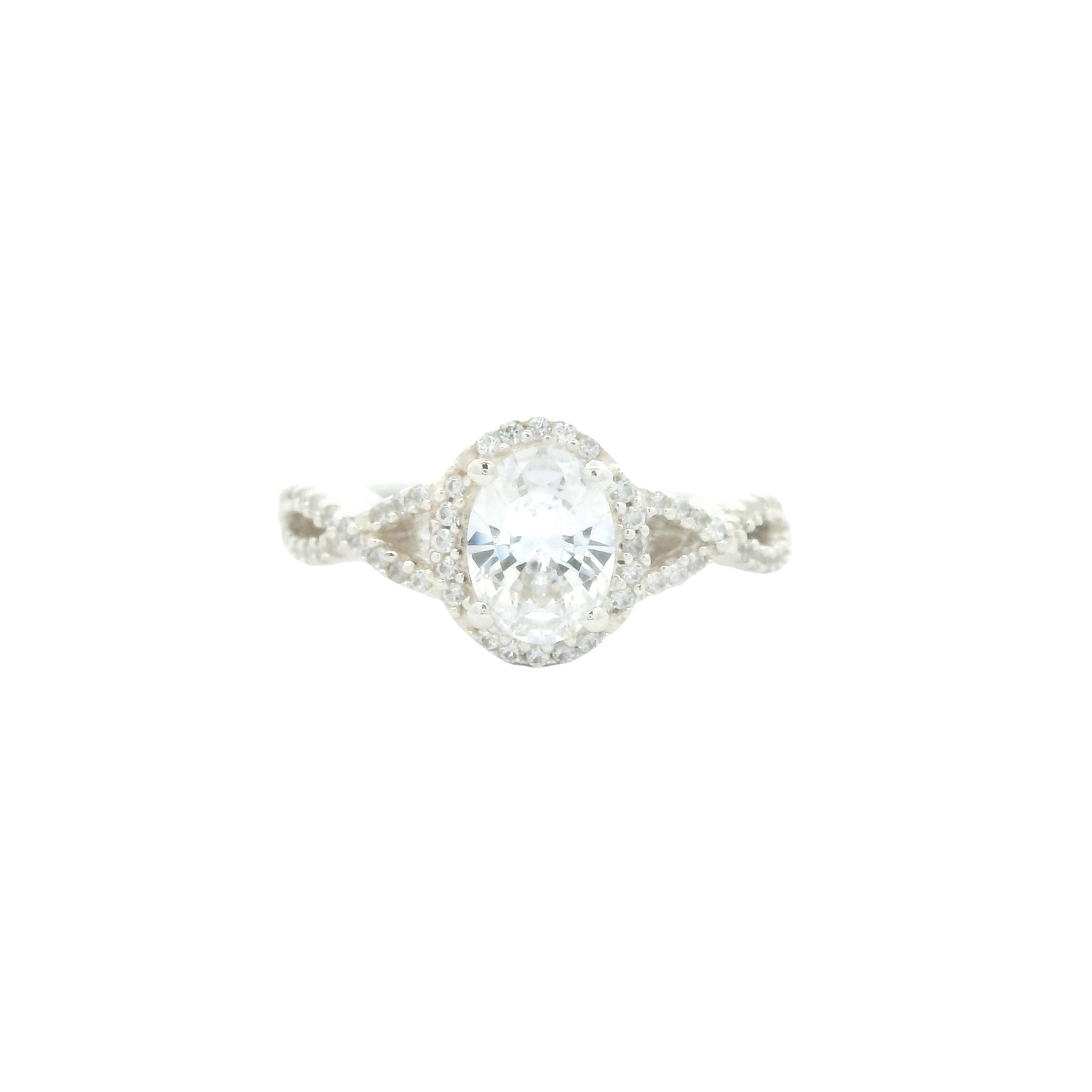 NO RESERVE 6.21 Ct Cubic Zirconia 925 Sterling Silver Ring