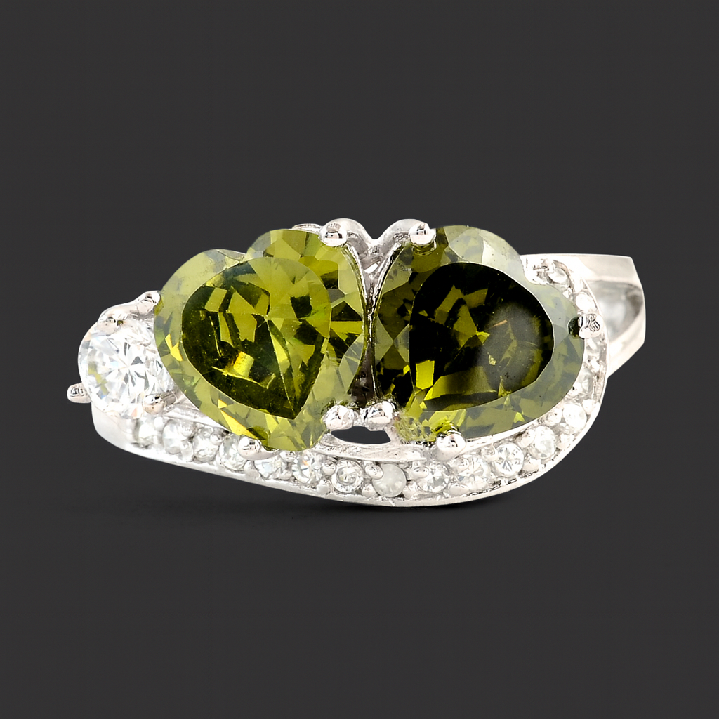 NO RESERVE 6.29 Ct Cubic Zirconia 925 Sterling Silver Ring