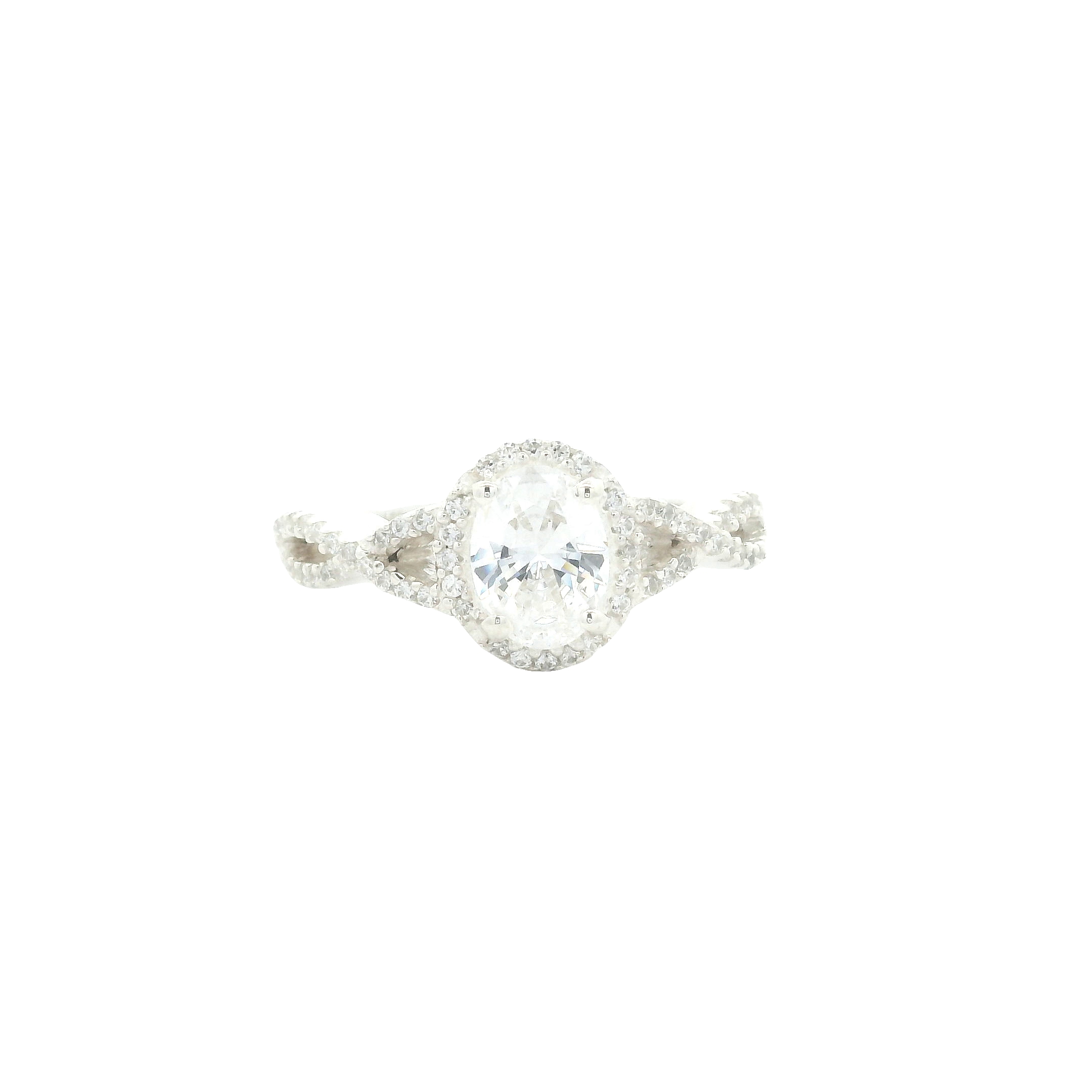 NO RESERVE 6.51 Ct Cubic Zirconia 925 Sterling Silver Ring