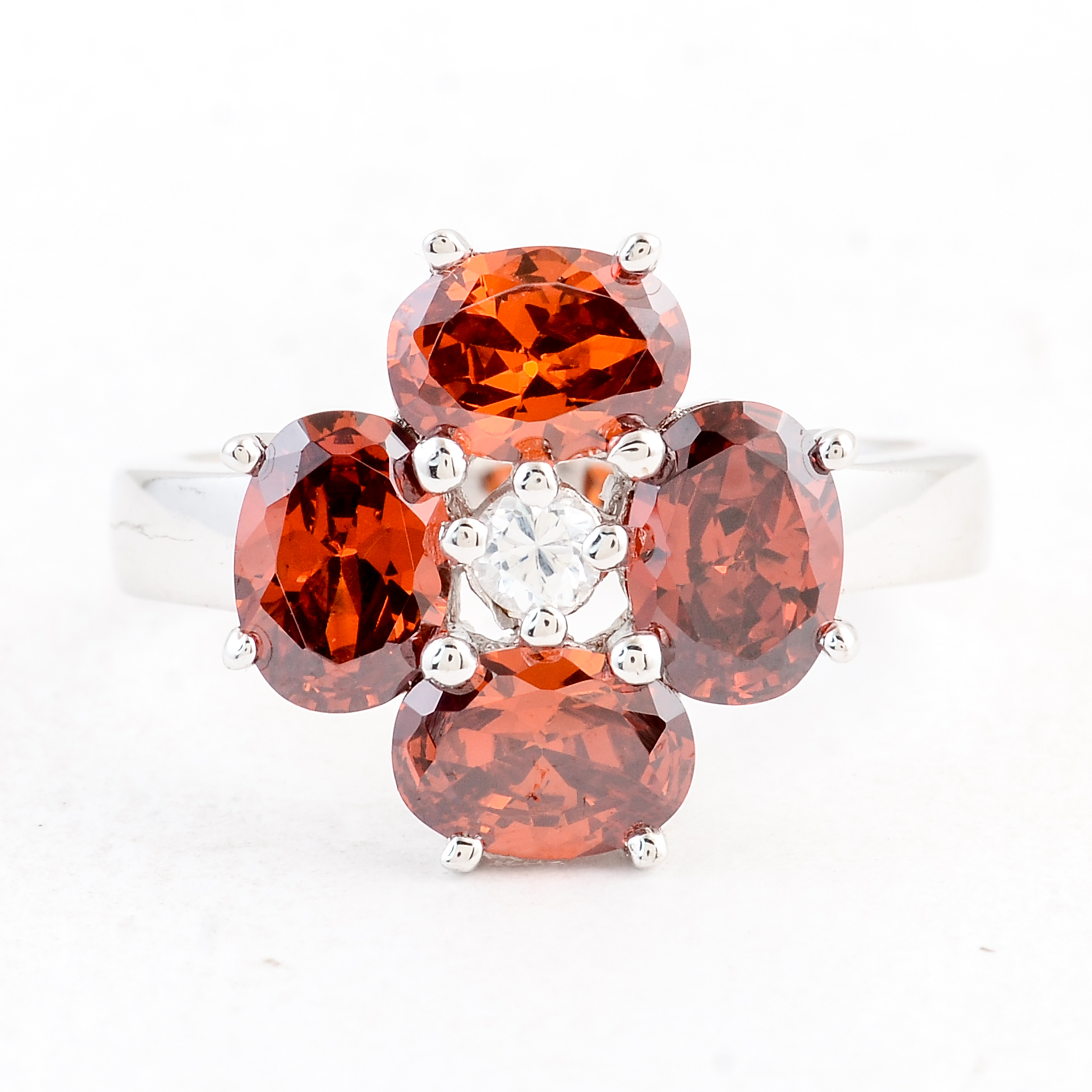 NO RESERVE 7.76 Ct Cubic Zirconia 925 Sterling Silver Ring