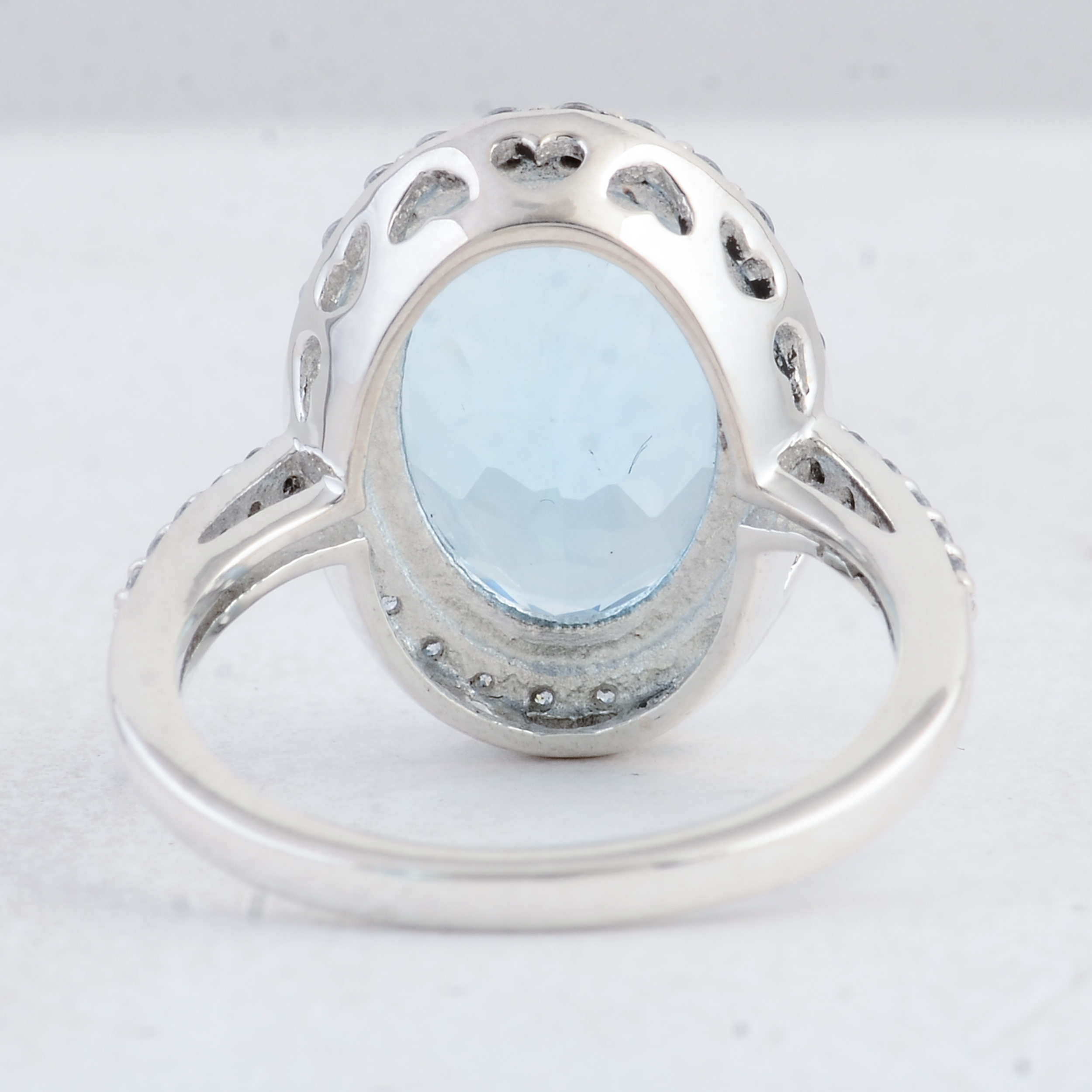 Classy 8 CT Blue Topaz 925 Sterling Silver Ring - Women's Sizes 5-10
