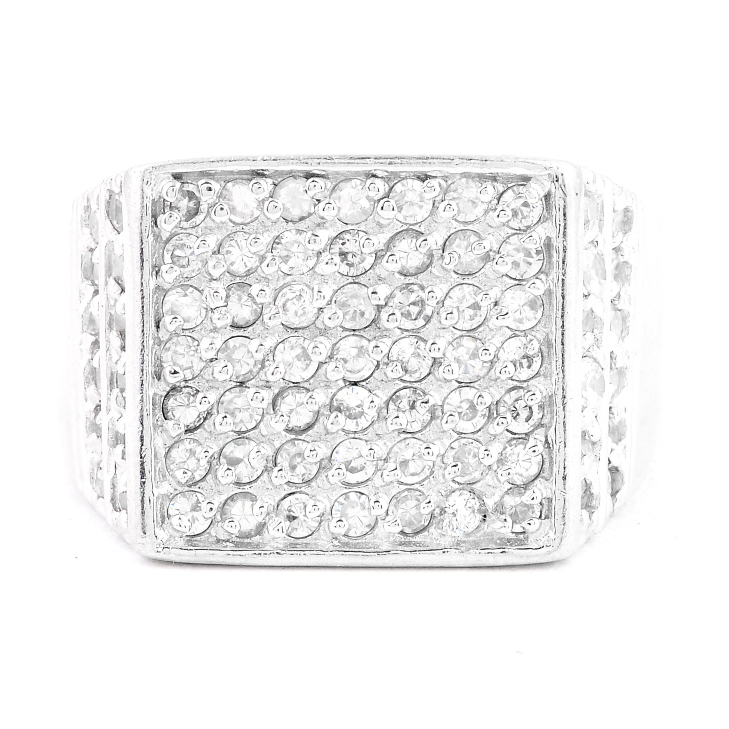 NO RESERVE 9.16 Ct Cubic Zirconia 925 Sterling Silver Ring
