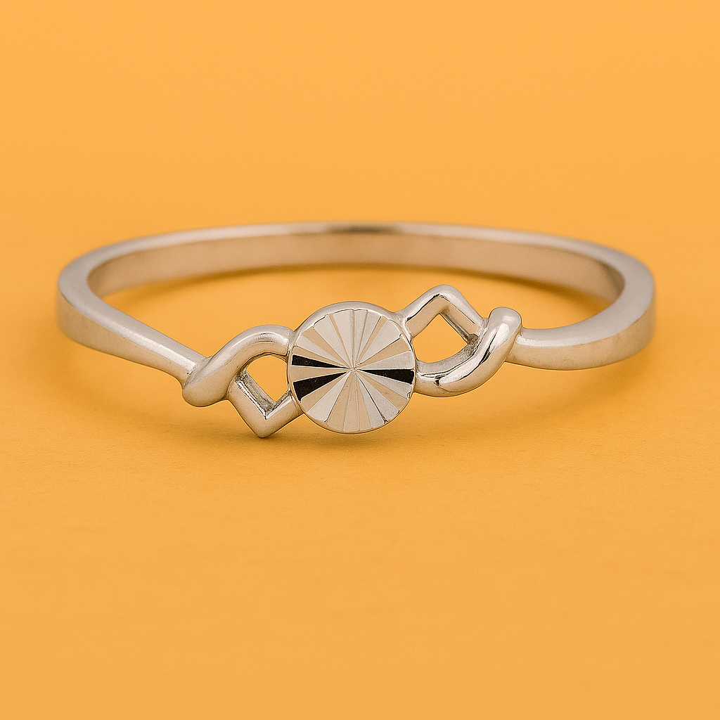 No Reserve 925 Sterling Silver 0.00 Ct Plain Ring 5 US Ring Size