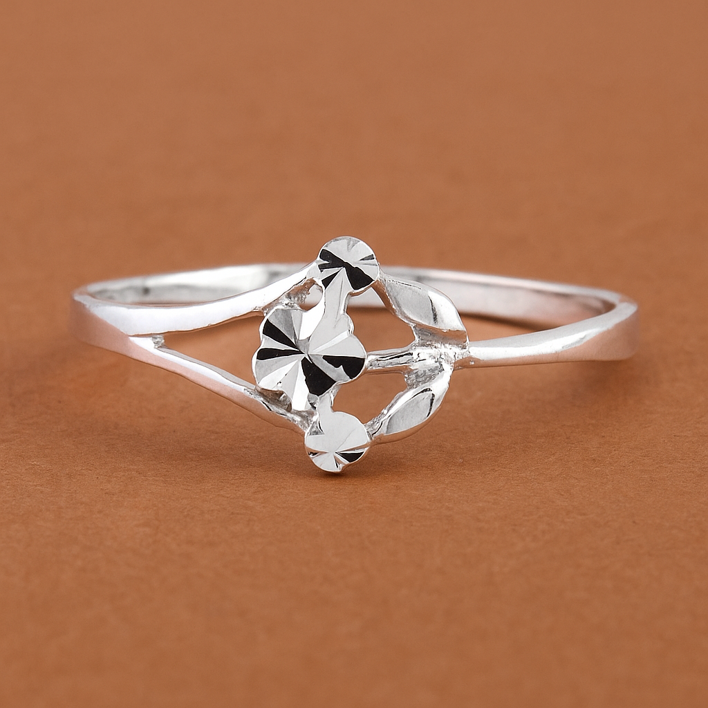 No Reserve 925 Sterling Silver 0.00 Ct Plain Ring 6 US Ring Size