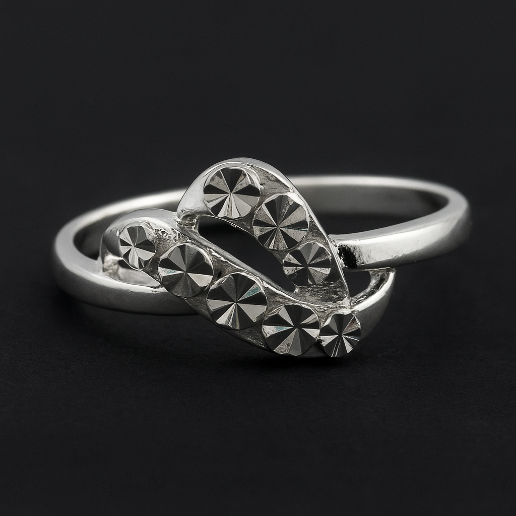 No Reserve 925 Sterling Silver 0.00 Ct Plain Ring 6 US Ring Size