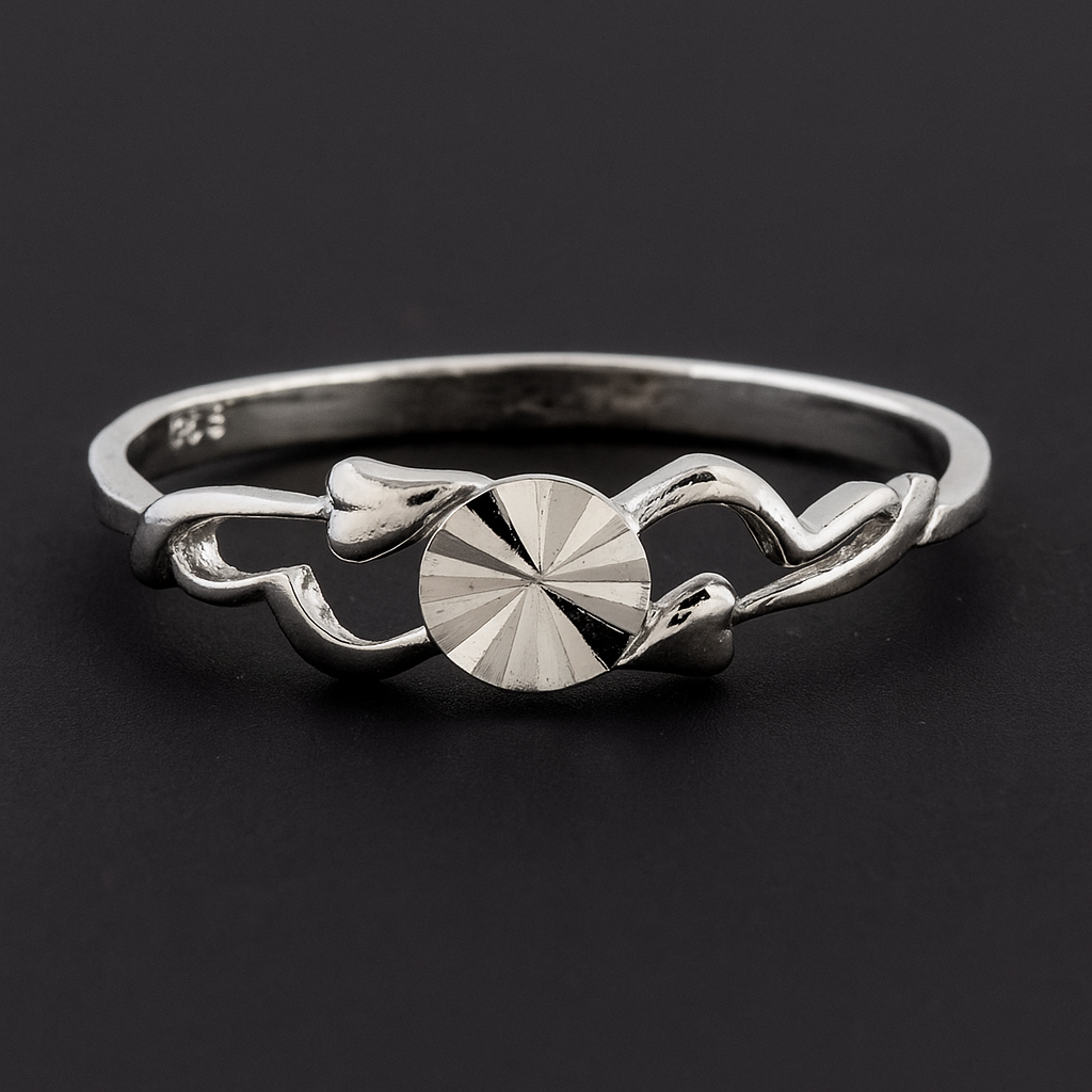 No Reserve 925 Sterling Silver 0.00 Ct Plain Ring 6 US Ring Size