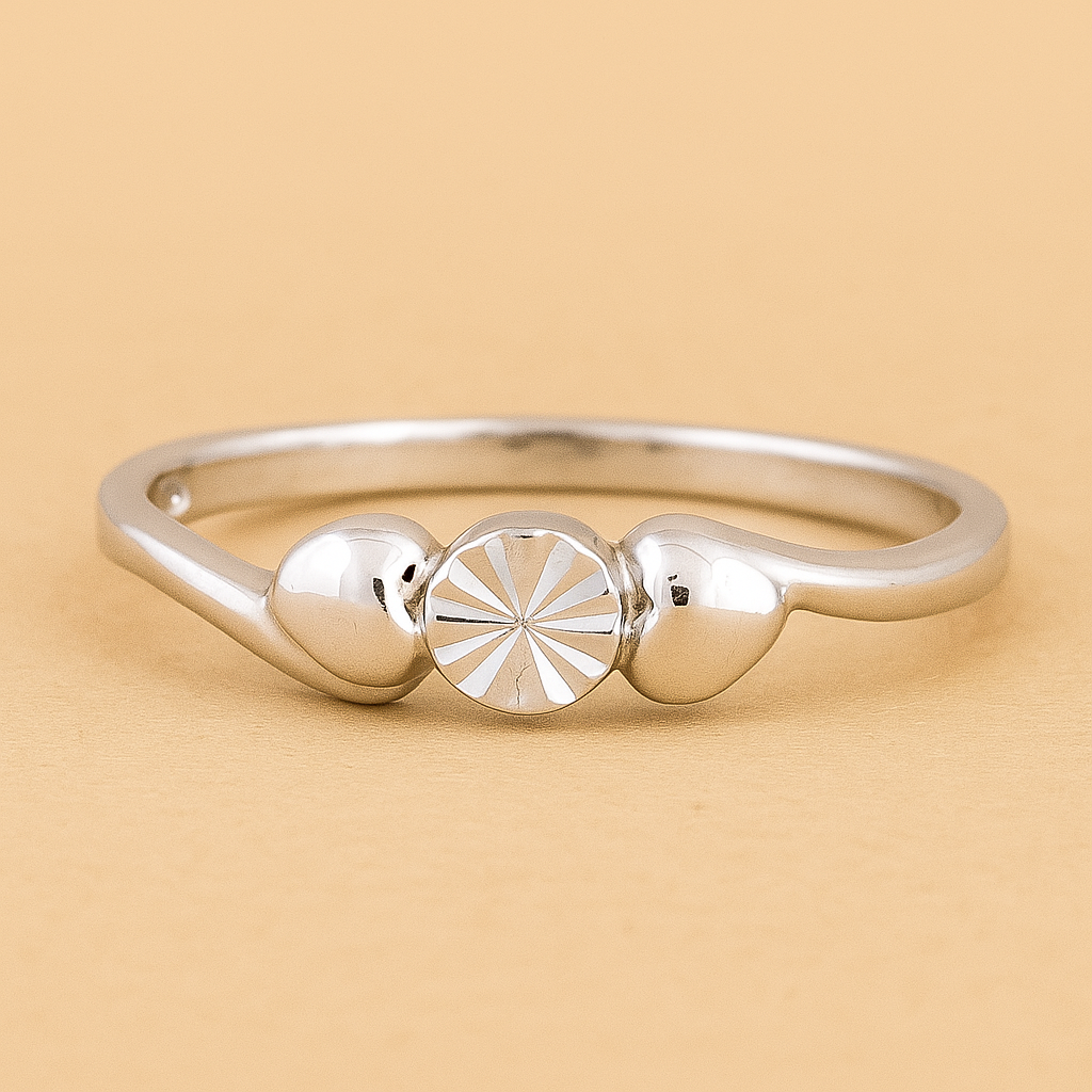 No Reserve 925 Sterling Silver 0.00 Ct Plain Ring 7 US Ring Size