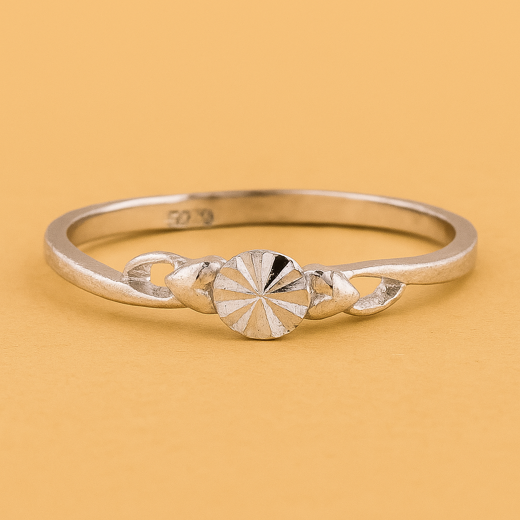 No Reserve 925 Sterling Silver 0.00 Ct Plain Ring