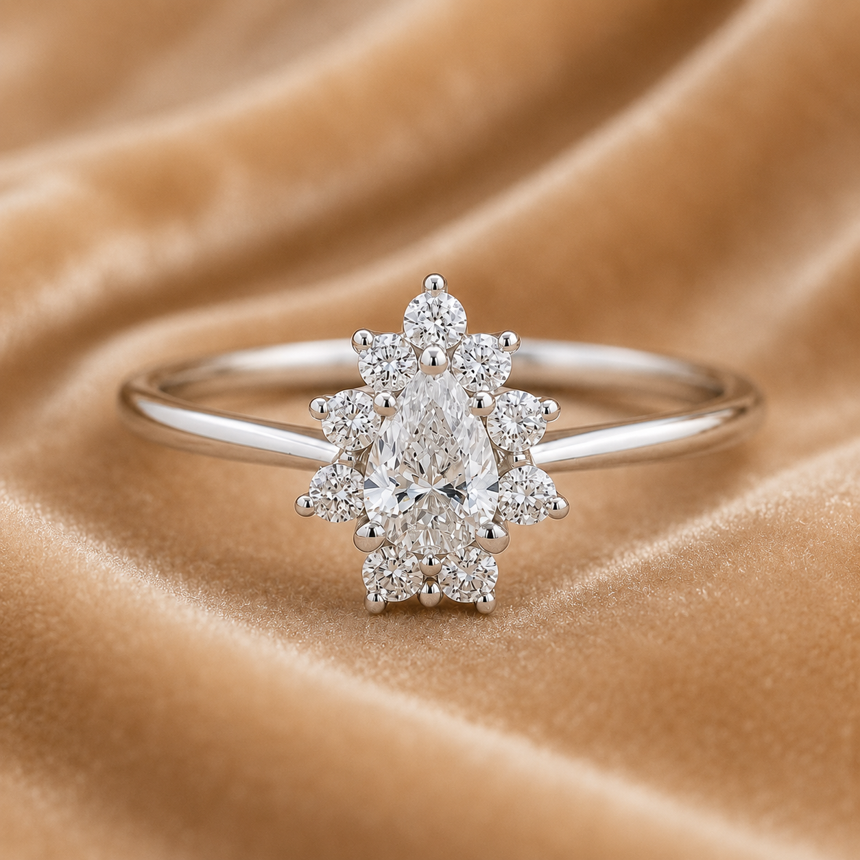 No Reserve 925 Sterling Silver 0.51 Ct Cubic Zirconia Ring 6 US Ring Size