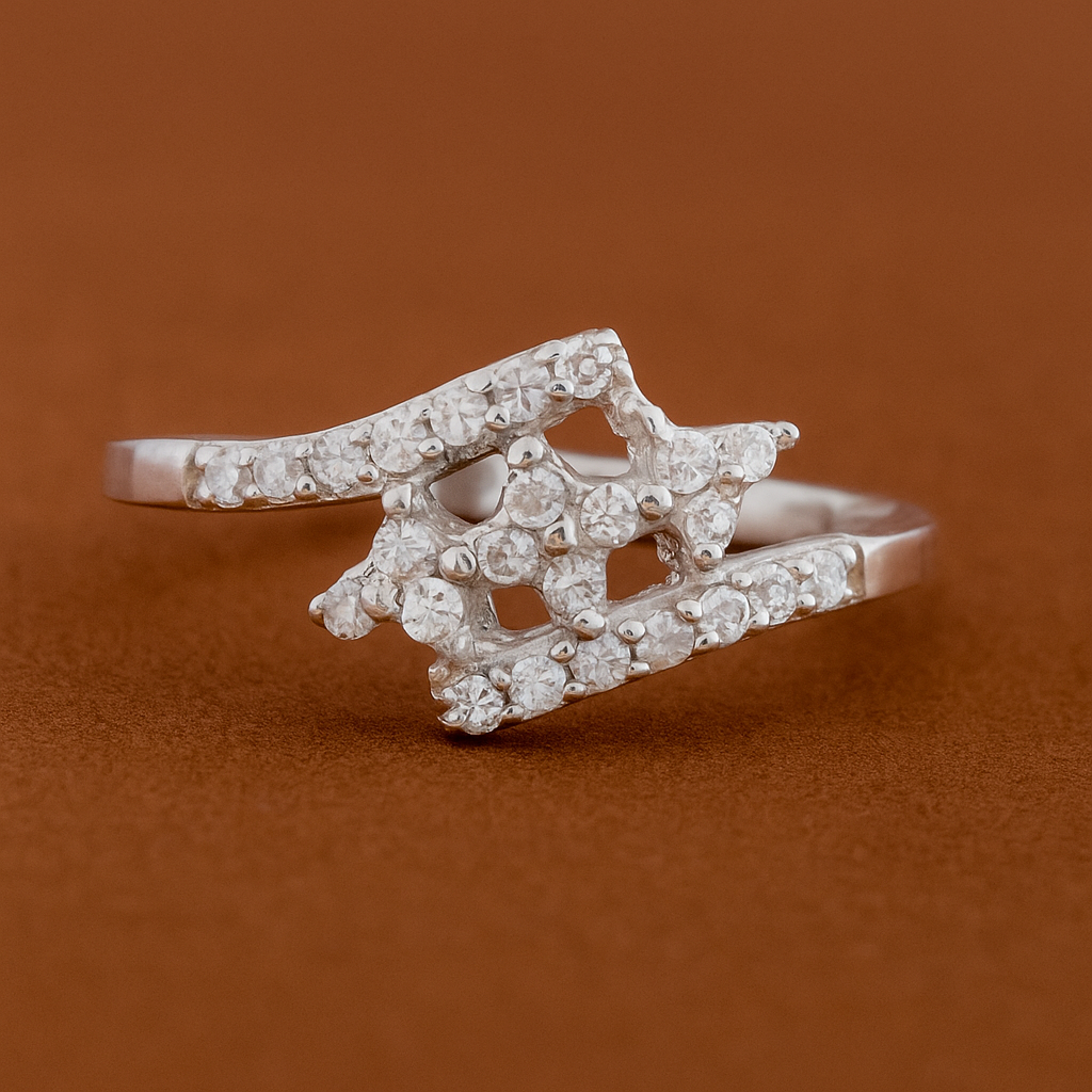 No Reserve 925 Sterling Silver 0.91 Ct Cubic Zirconia Ring