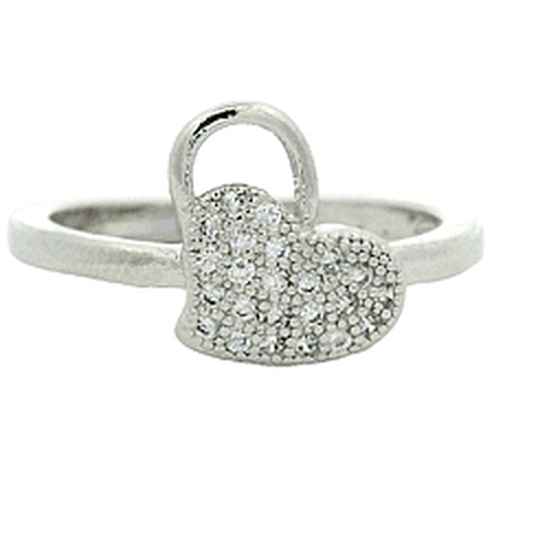 No Reserve 925 Sterling Silver 0.94 Ct Cubic Zirconia Ring 6.5 US Ring Size