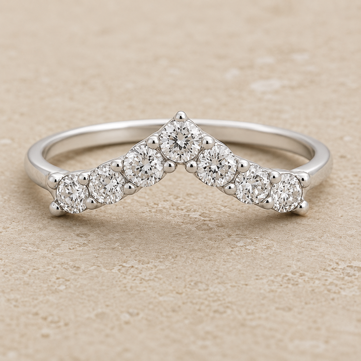 No Reserve 925 Sterling Silver 0.94 Ct Cubic Zirconia Ring 7 US Ring Size