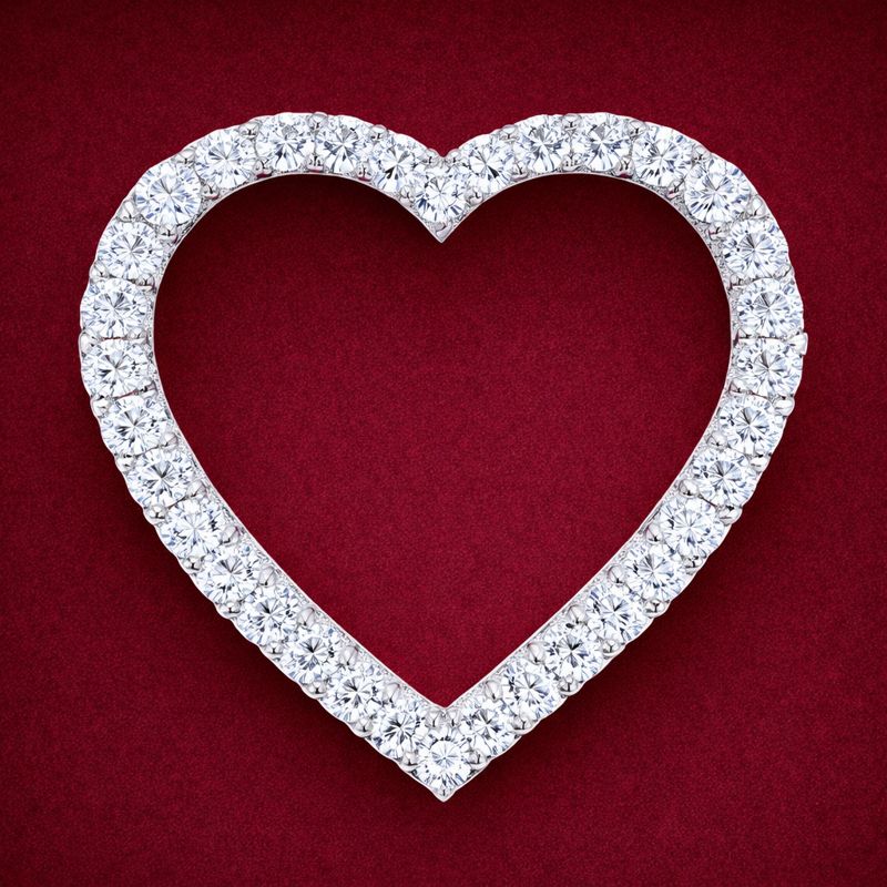 No Reserve 925 Sterling Silver 0.98 Ct Round Cubic Zirconia Pendant