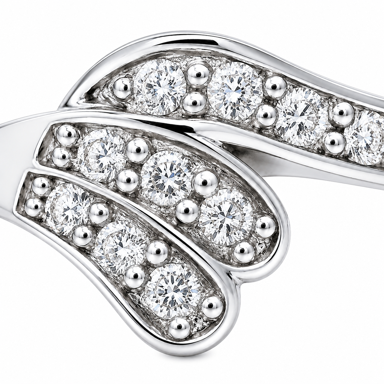 No Reserve 925 Sterling Silver 1.14 Ct Cubic Zirconia Ring 7 US Ring Size
