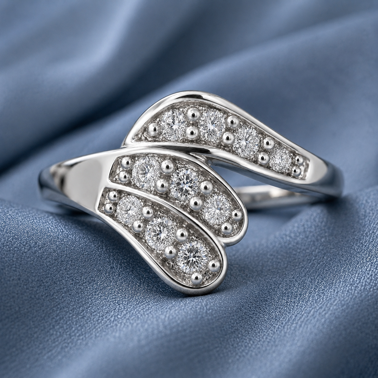 No Reserve 925 Sterling Silver 1.14 Ct Cubic Zirconia Ring 7 US Ring Size