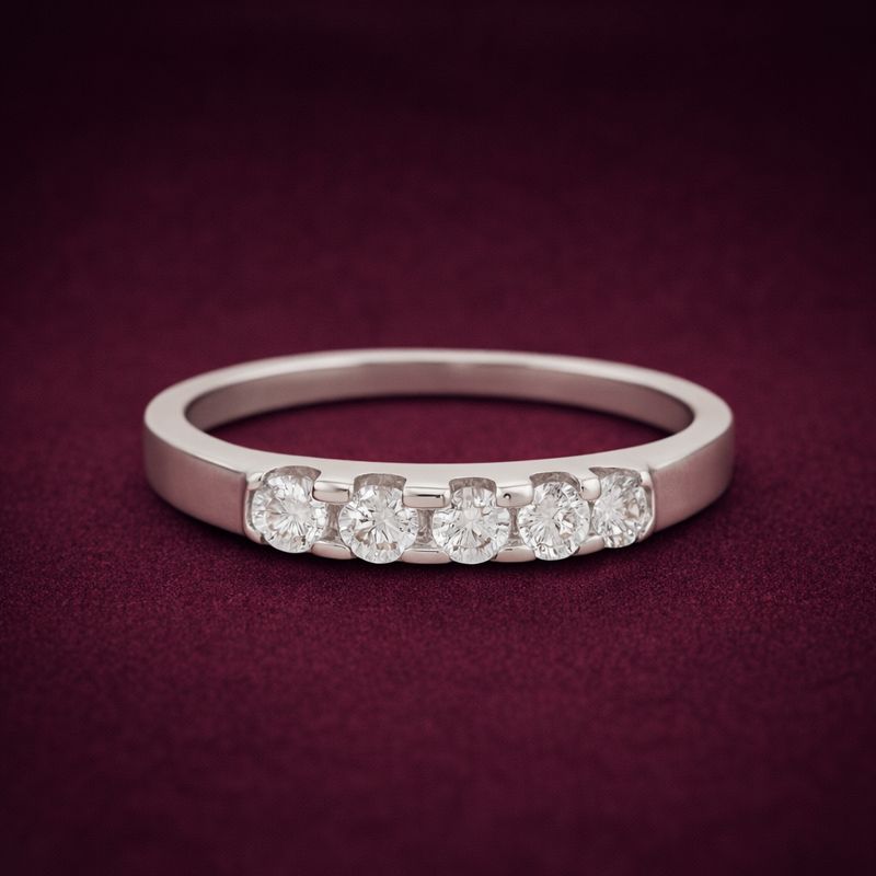 No Reserve 925 Sterling Silver 1.19 Ct Cubic Zirconia Ring 6 US Ring Size