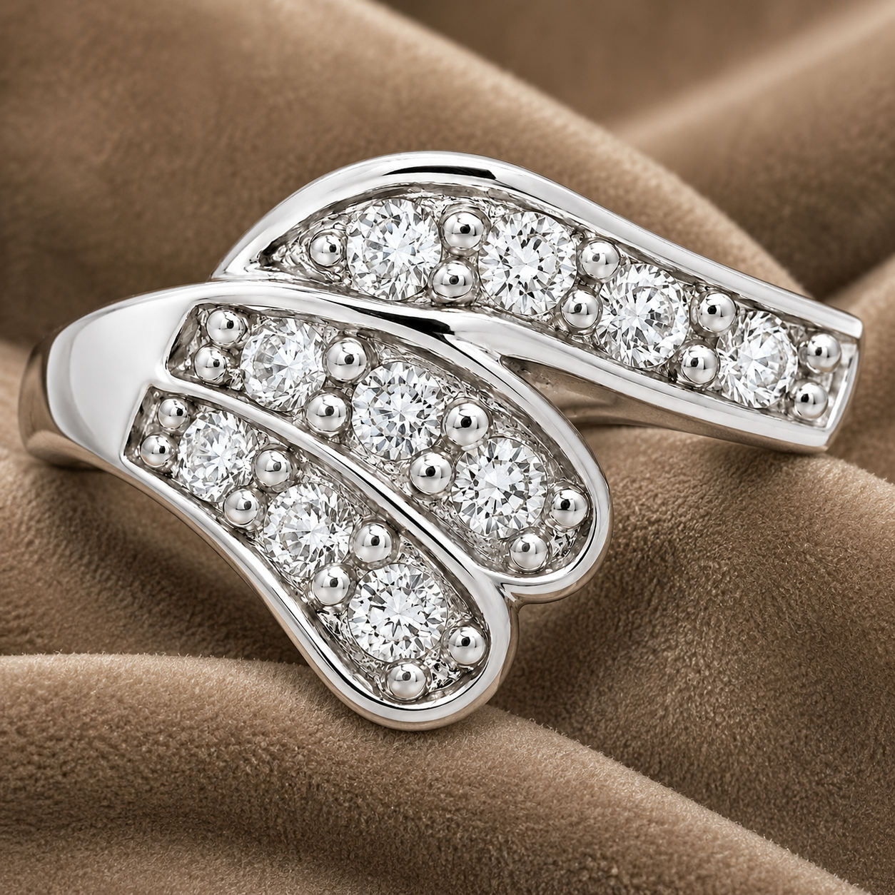 No Reserve 925 Sterling Silver 1.21 Ct Cubic Zirconia Ring 6 US Ring Size