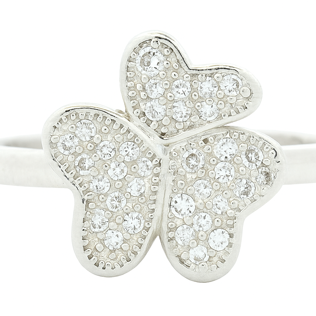 No Reserve 925 Sterling Silver 1.21 Ct Cubic Zirconia Ring