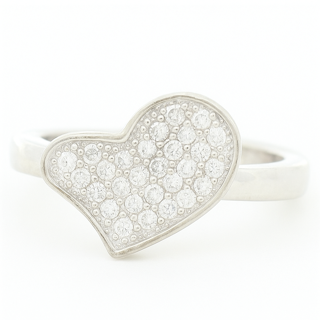 No Reserve 925 Sterling Silver 1.47 Ct Cubic Zirconia Ring