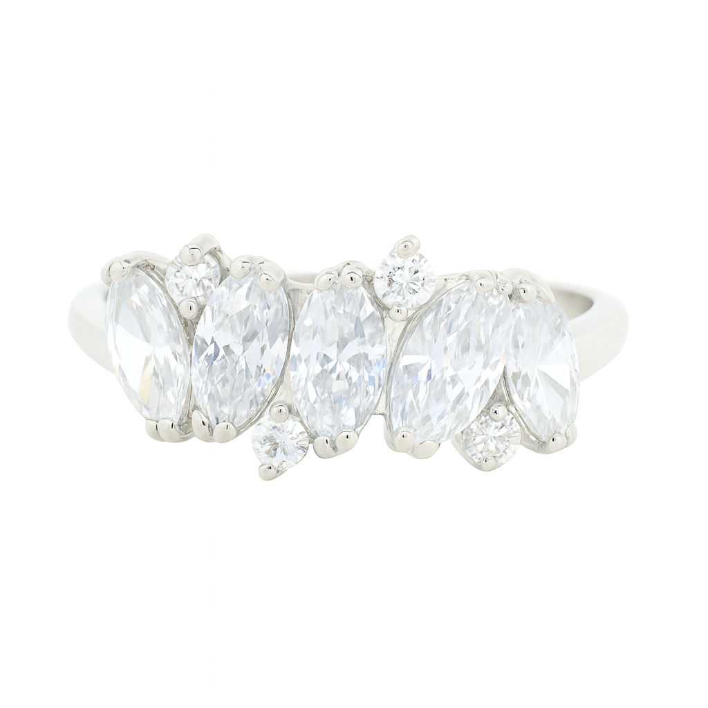 No Reserve 925 Sterling Silver 3.35 Ct Cubic Zirconia Ring