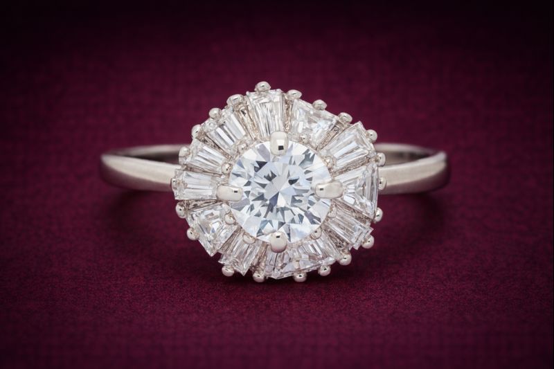 No Reserve 925 Sterling Silver 3.50 Ct Cubic Zirconia Ring 8  US Ring Size