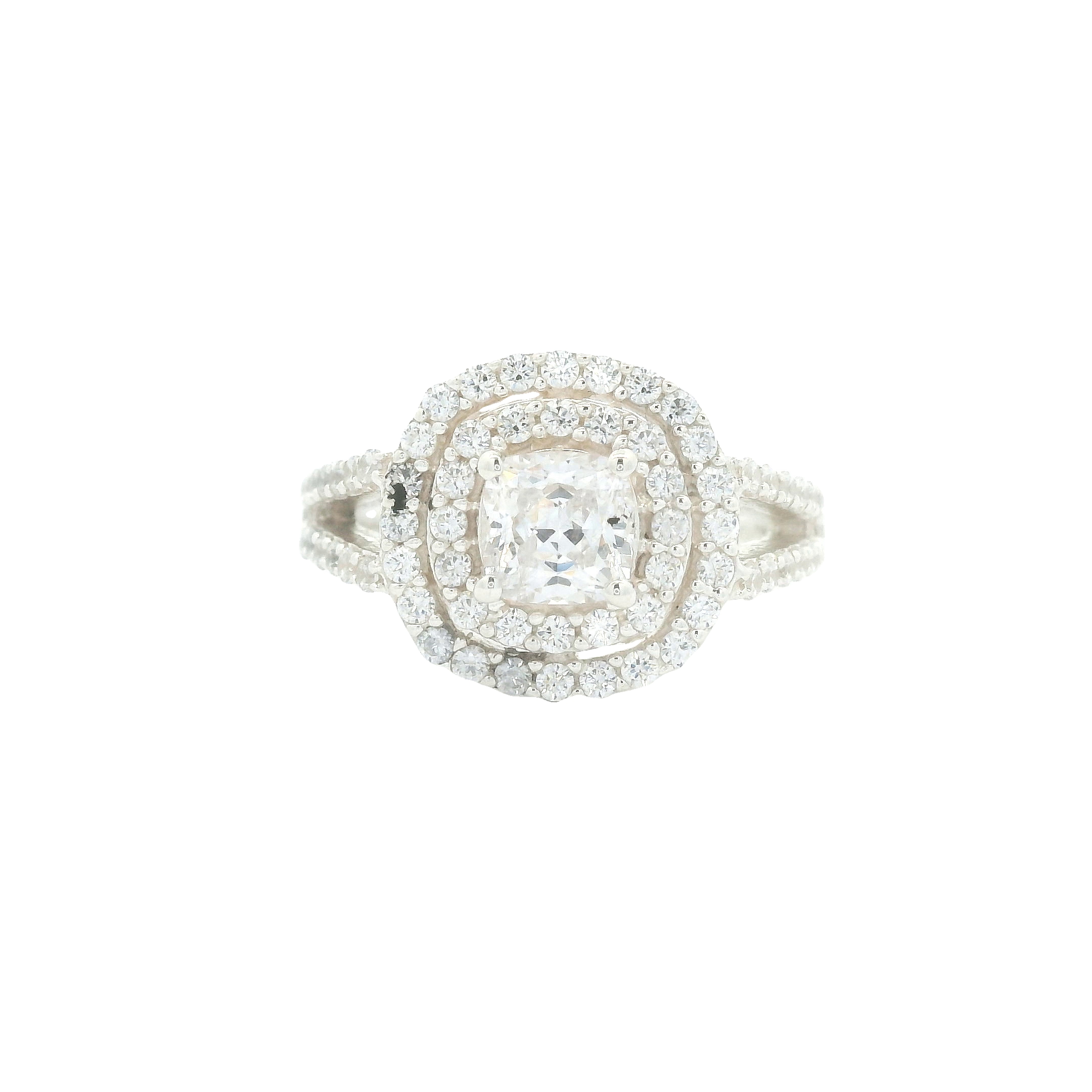 NO RESERVE 9.44 Ct Cubic Zirconia 925 Sterling Silver Ring