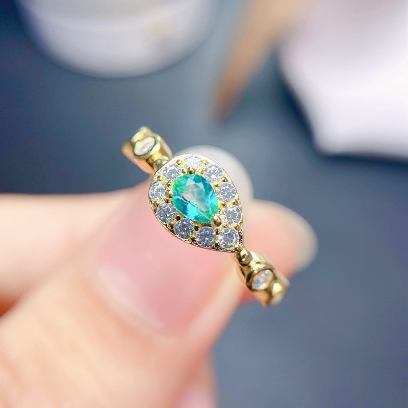 NO RESERVE Blue Topaz 925 Sterling Silver Ring