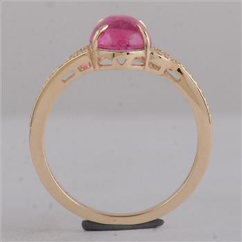 2.08 Ct Oval Tourmaline 9K Gold Ring