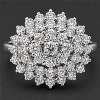 925 Sterling Silver 0.08 Ct Round Cubic Zirconia Ring 7 US Ring Size