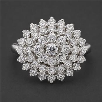 925 Sterling Silver 0.08 Ct Round Cubic Zirconia Ring 7 US Ring Size