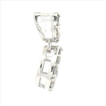 925 Sterling Silver 0.21 Ct Round Diamond Pendant