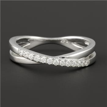 925 Sterling Silver 0.40 Ct Round Cubic Zirconia Ring 7 US Ring Size