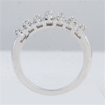 925 Sterling Silver 1.01 Ct Round Cubic Zirconia Ring 7 US Ring Size