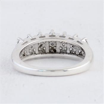 925 Sterling Silver 1.01 Ct Round Cubic Zirconia Ring 7 US Ring Size