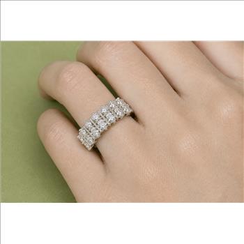 925 Sterling Silver 1.01 Ct Round Cubic Zirconia Ring 7 US Ring Size